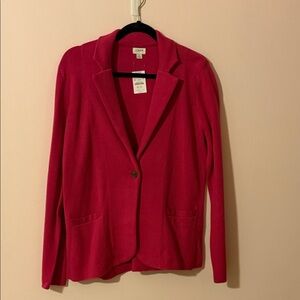 J. Crew Women's Vibrant Pink Blazer